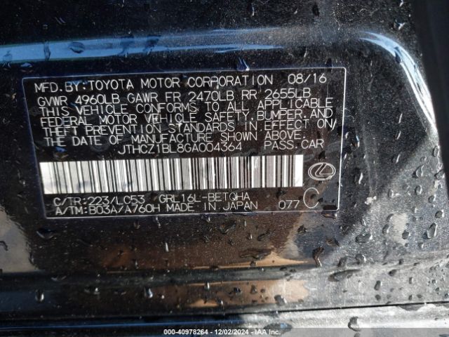 JTHCZ1BL8GA004364 Lexus GS 350