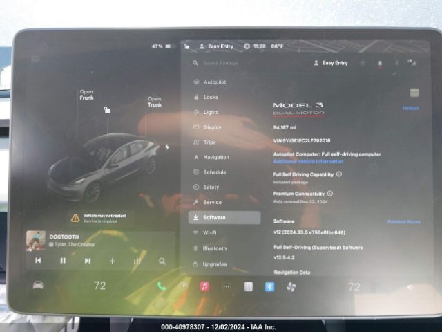 5YJ3E1EC2LF792018 Tesla Model 3 Performance Dual Motor All-wheel Drive