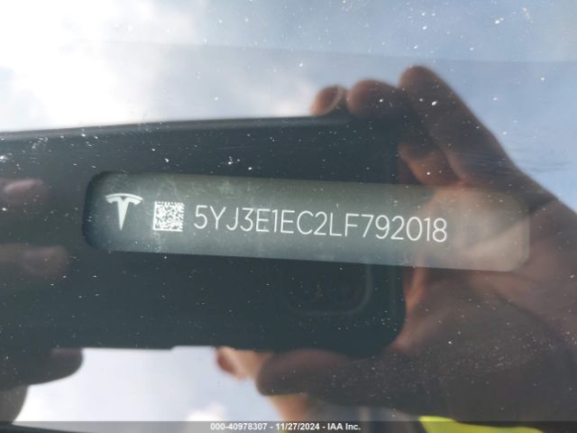 5YJ3E1EC2LF792018 Tesla Model 3 Performance Dual Motor All-wheel Drive