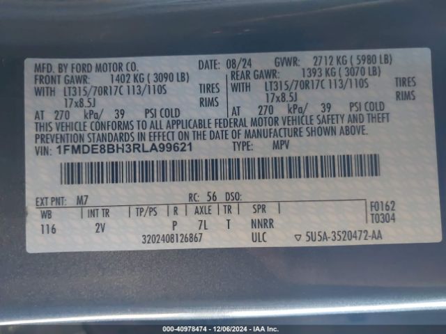 1FMDE8BH3RLA99621 Ford Bronco Outer Banks