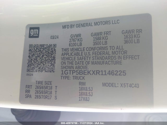 1GTP5BEKXR1146225 GMC Canyon 2wd Elevation