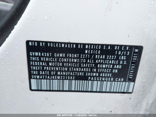 3VW4T7AJ6EM231592 Volkswagen JETTA GLI
