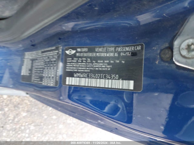2002 MINI COOPER WMWRC33402TC34350 Photo 8