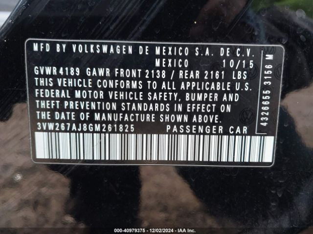 3VW267AJ8GM261825 Volkswagen Jetta 1.4t S