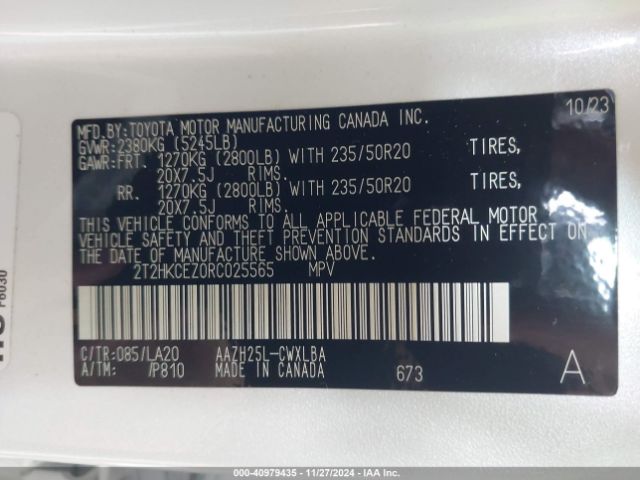 2T2HKCEZ0RC025565 Lexus Nx 350h Luxury