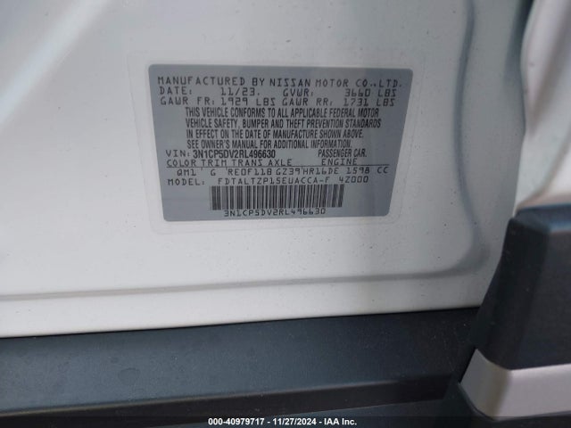 Nissan Kicks Sr Xtronic Cvt 2024 3N1CP5DV2RL496630 Image 9