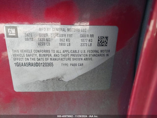 2013 CADILLAC ATS 1G6AA5RA9D0120365 Photo 8