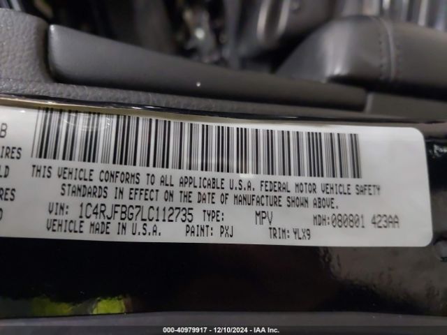 1C4RJFBG7LC112735 Jeep Grand Cherokee Limited X 4x4