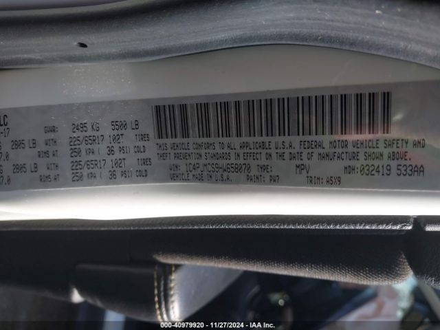 1C4PJMCS9HW658070 Jeep Cherokee Latitude 4x4