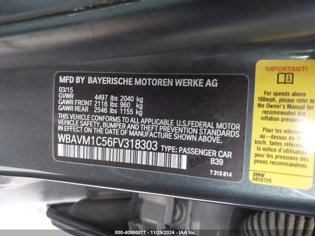 WBAVM1C56FV318303 BMW X1 Sdrive28i
