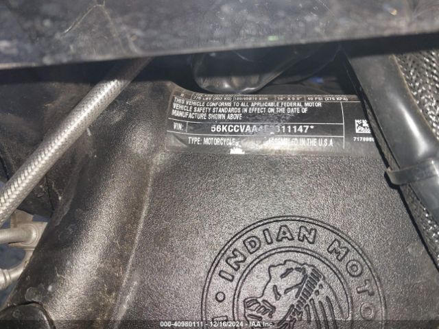 2014 INDIAN MOTORCYCLE CO. CHIEF 56KCCVAA4E3311147 Photo 9