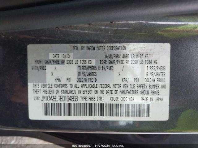 JM1CW2BL7E0164853 Mazda Mazda5 Sport