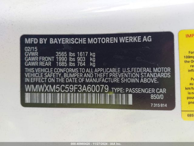 2015 MINI COOPER HARDTOP WMWXM5C59F3A60079 Photo 8