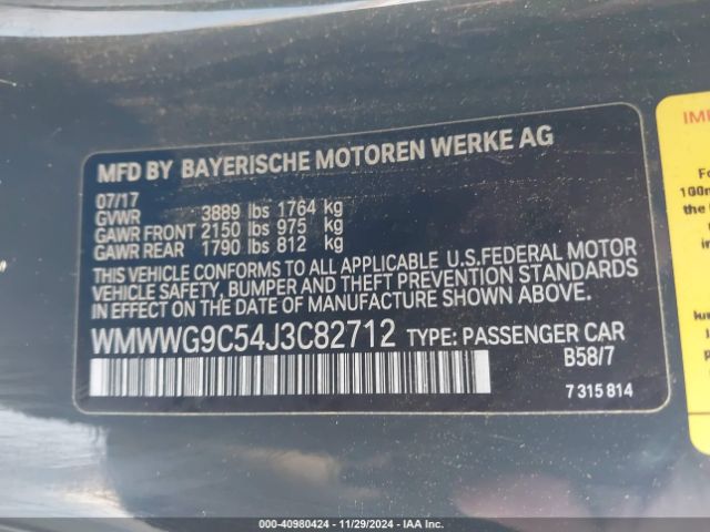 WMWWG9C54J3C82712 Mini Convertible Cooper S