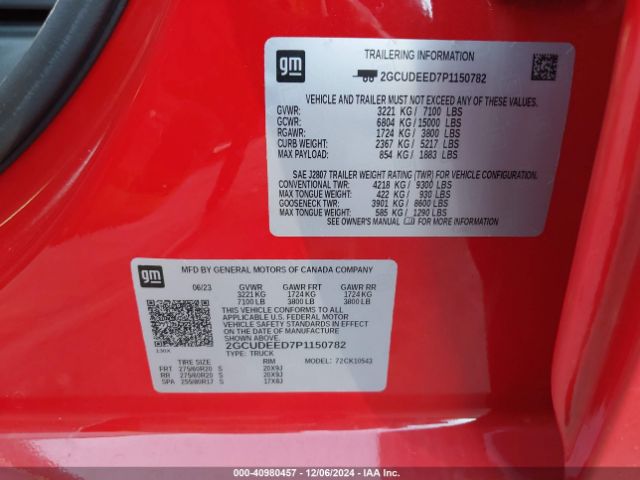 2GCUDEED7P1150782 Chevrolet Silverado 1500 4wd  Short Bed Rst