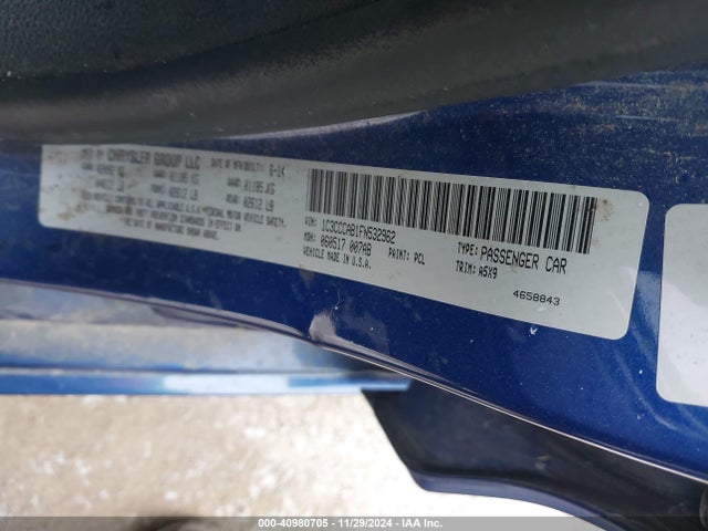 Chrysler 200 Limited 2015 1C3CCCAB1FN532962 Image 9