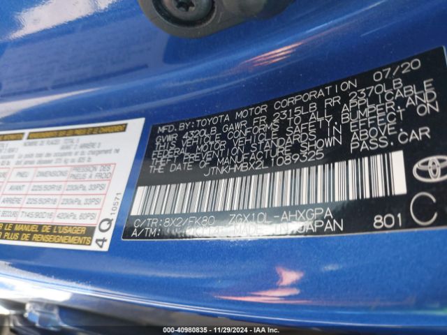JTNKHMBX2L1089325 Toyota C-HR XLE
