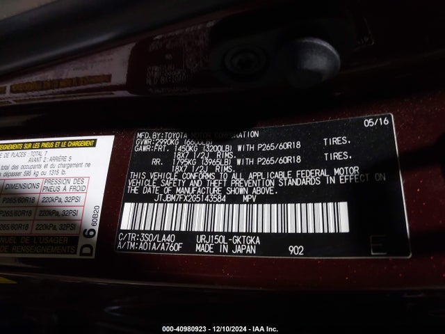 JTJBM7FX2G5143584 Lexus GX 460