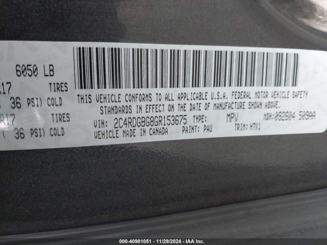 Dodge Grand Caravan Se 2016 2C4RDGBG8GR153675 Image 9