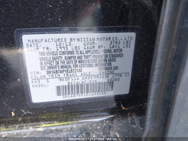Nissan Sentra Fe+ Sv 2014 3N1AB7AP1EL623188 Image 9