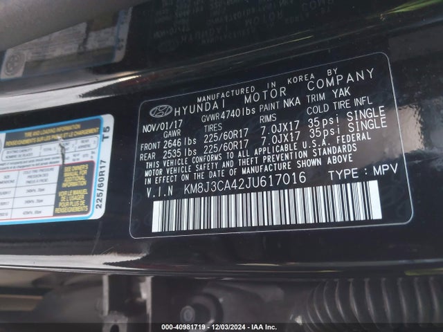 Hyundai Tucson Sel Plus 2018 KM8J3CA42JU617016 Image 9