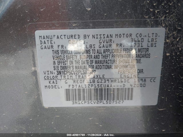 Nissan Kicks 2023 3N1CP5CV2PL507527 Image 25