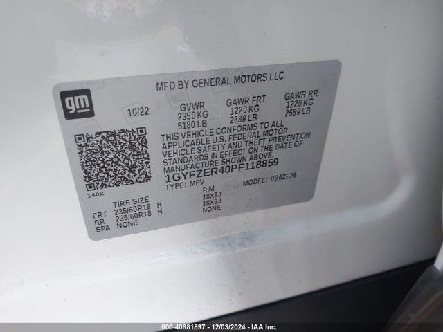 2023 CADILLAC XT4 1GYFZER40PF118859 Photo 8