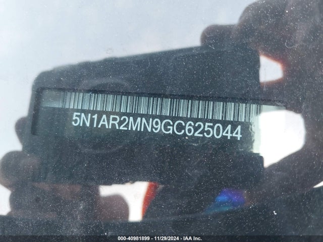 5N1AR2MN9GC625044 Nissan Pathfinder Sv