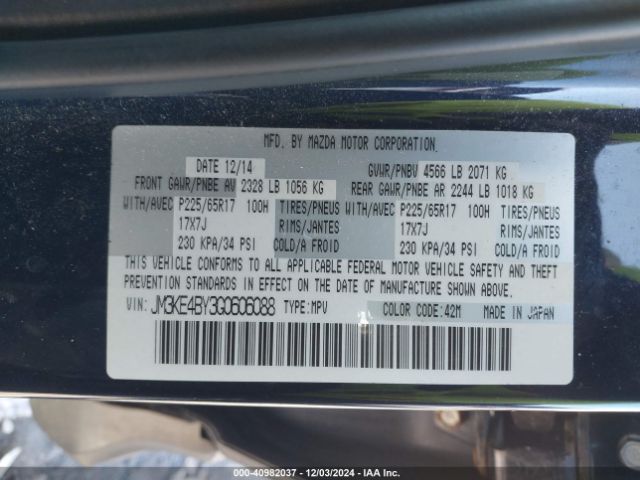 JM3KE4BY3G0606088 Mazda CX-5 SPORT