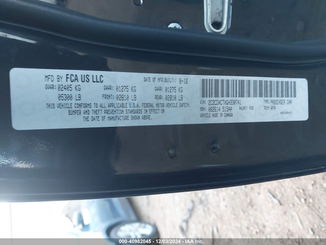 Dodge CHARGER R/T 2016 2C3CDXCTXGH330741 Image 9