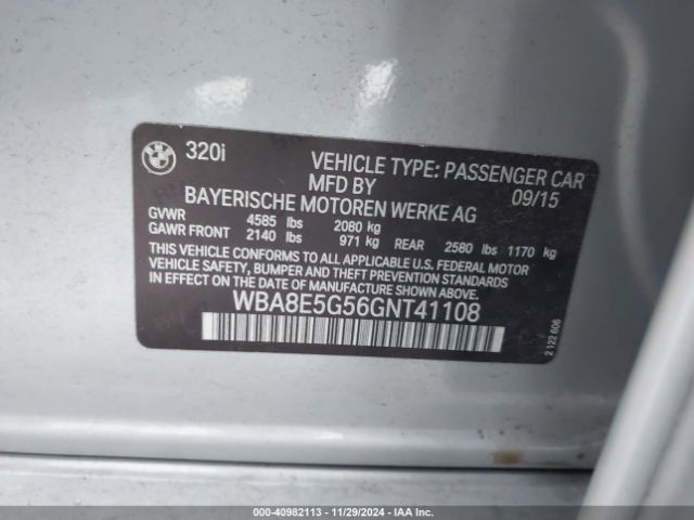 WBA8E5G56GNT41108 BMW 320i Xdrive