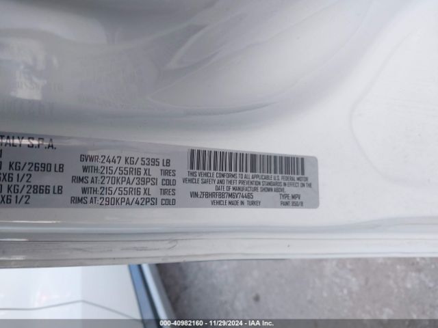 ZFBHRFBB7M6V74465 RAM Promaster City Tradesman Slt