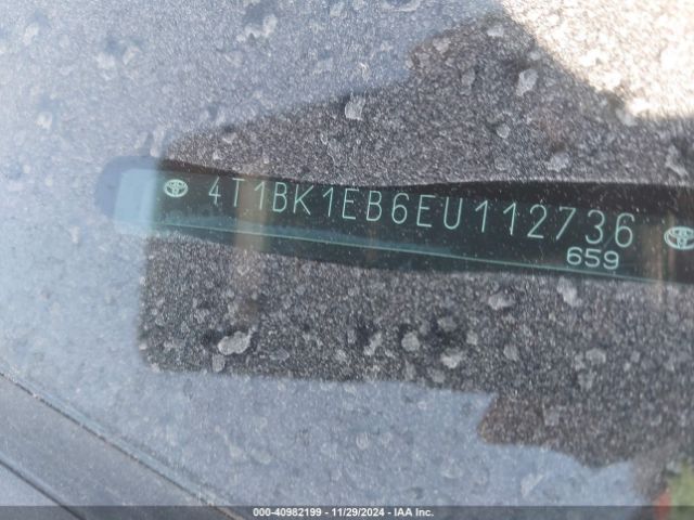 4T1BK1EB6EU112736 Toyota Avalon Xle Touring