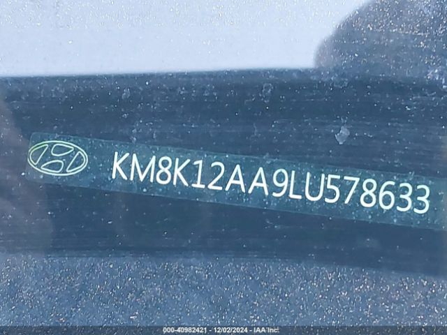 KM8K12AA9LU578633 Hyundai Kona Se