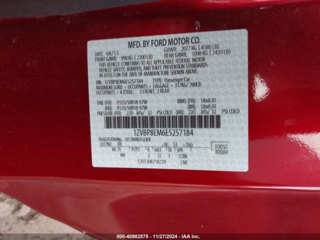 1ZVBP8EM6E5257184 Ford Mustang V6 Premium