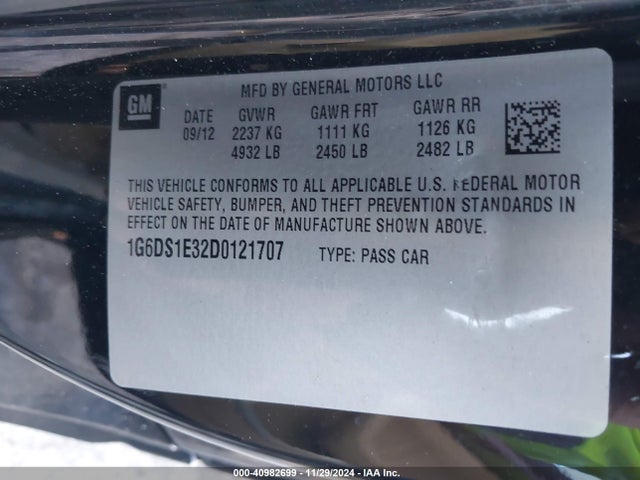 2013 CADILLAC CTS 1G6DS1E32D0121707 Photo 8