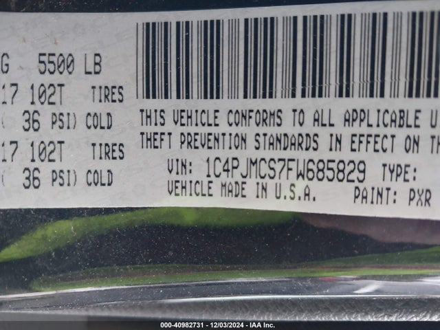 Jeep Cherokee Latitude 2015 1C4PJMCS7FW685829 Image 9