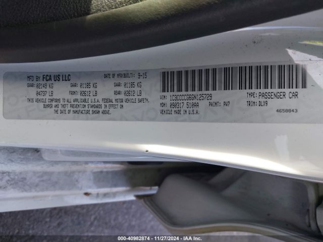 1C3CCCCG6GN125729 Chrysler 200 C