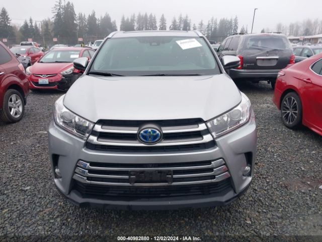 5TDDGRFH2HS022332 Toyota Highlander Hybrid Limited Platinum