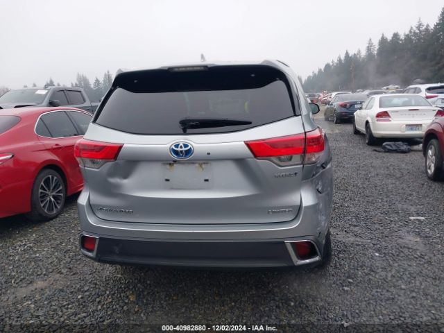 5TDDGRFH2HS022332 Toyota Highlander Hybrid Limited Platinum