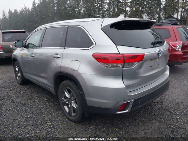 5TDDGRFH2HS022332 Toyota Highlander Hybrid Limited Platinum