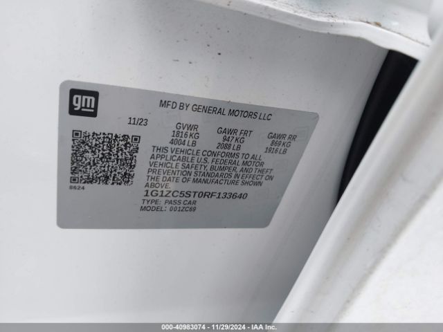1G1ZC5ST0RF133640 Chevrolet Malibu Fwd 1fl