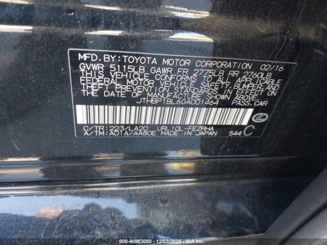 2016 LEXUS GS F JTHBP1BL6GA001464 Photo 8