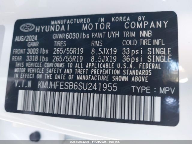 KMUHFESB6SU241955 Genesis Gv80 2.5t Standard Awd