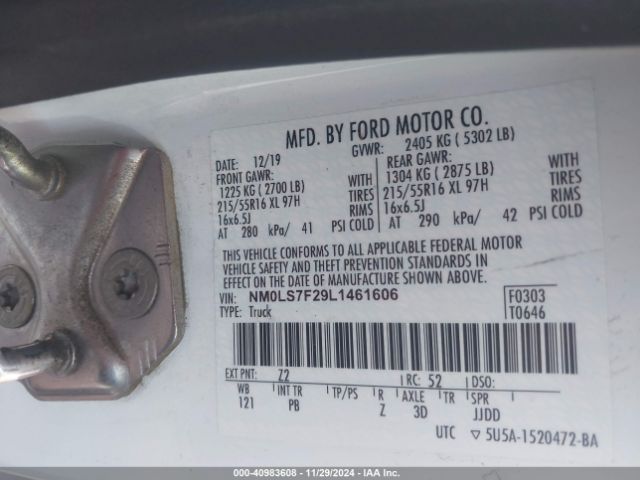 NM0LS7F29L1461606 Ford Transit Connect Xlt Cargo Van