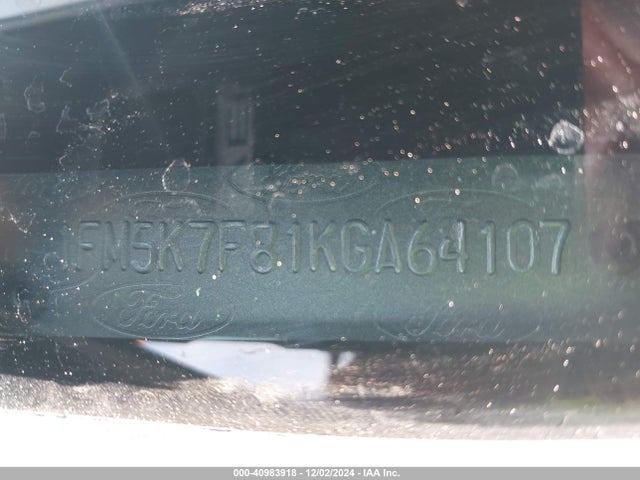 Ford Explorer Limited 2019 1FM5K7F81KGA64107 Image 9