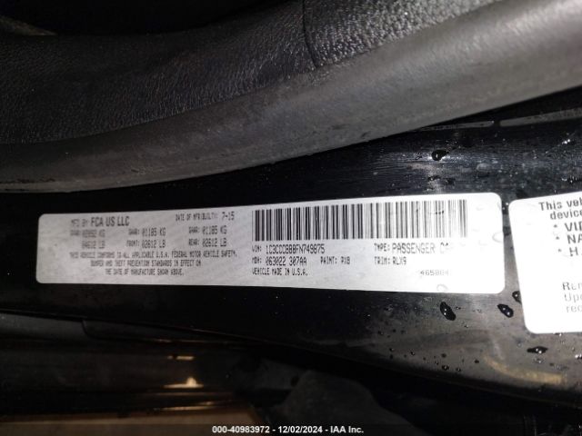 1C3CCCBB8FN749875 Chrysler 200 S