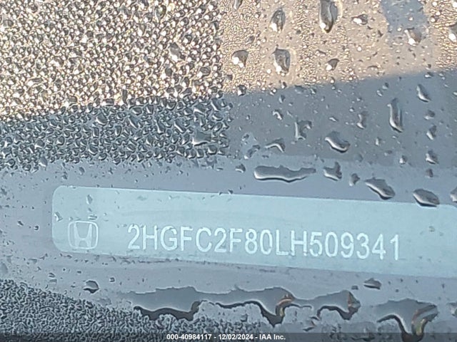 Honda Civic Sport 2020 2HGFC2F80LH509341 Image 9