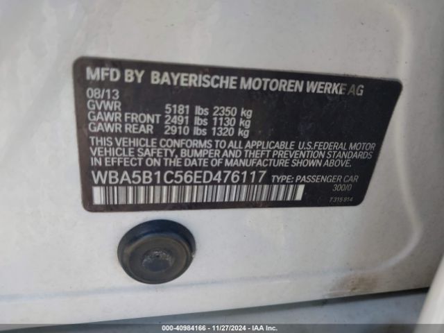 WBA5B1C56ED476117 BMW 535i