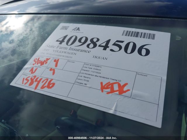 WVGAV7AX6FW536155 Volkswagen TIGUAN SE